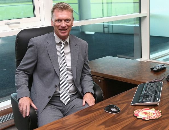 David Moyes of Manchester United, arrives for his first day of work as the club's new manager at Carrington Training Ground on July 1, 2013 in Manchester, England. (Getty Images)